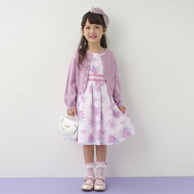 ローズブーケ柄　ワンピース