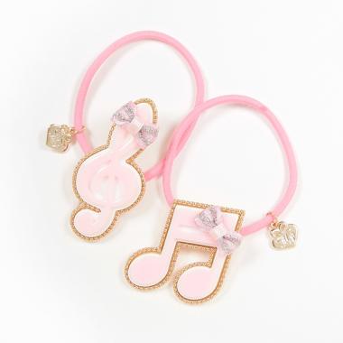 音符　ヘアポニー2個セット