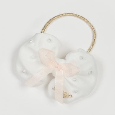 ぷっくりリボン　ヘアポニー【日本製】