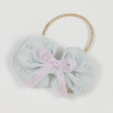 ぷっくりリボン　ヘアポニー【日本製】