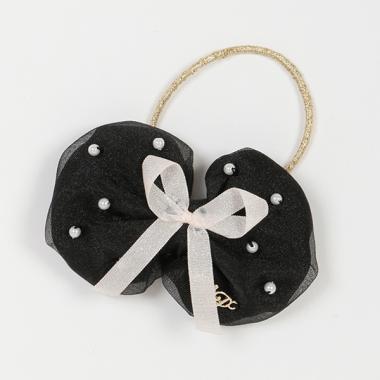 ぷっくりリボン　ヘアポニー【日本製】