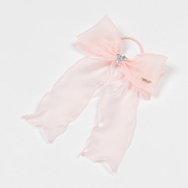 フリルリボン　ヘアポニー【日本製】