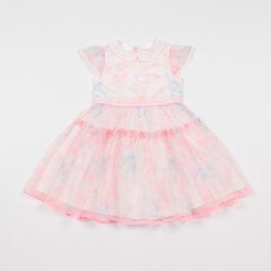 スイートピー柄レース　ワンピース