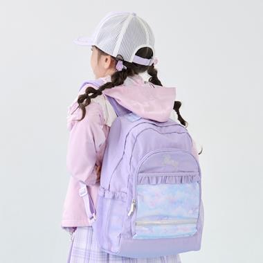 シャボン玉ユニコーン柄　ナイロンリュック　大