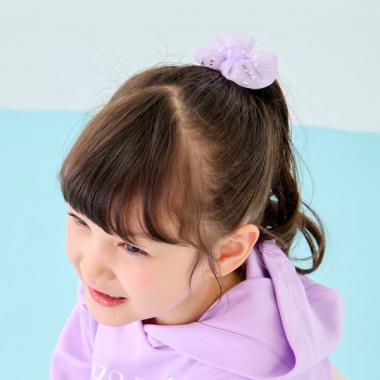 ぷっくりリボン　ヘアポニー【日本製】