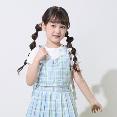 フロントZIPビスチェ＆半袖Tシャツセット