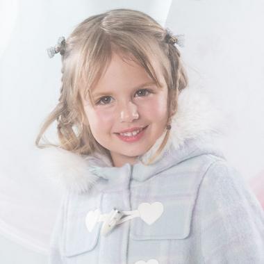 ビーズリボン　ヘアポニー2個セット