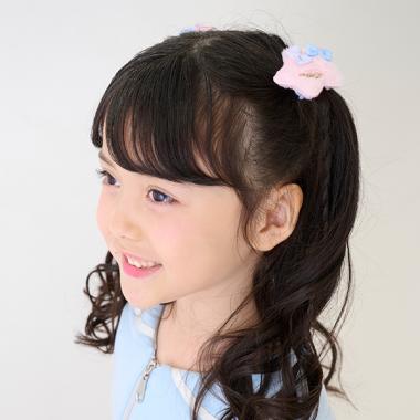 ぷっくりスター　ヘアポニー2個セット