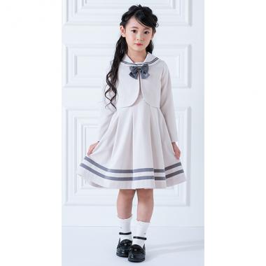 セーラーカラーアンサンブル　ワンピースセット