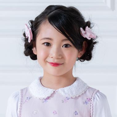 リボンレース　ヘアポニー2個セット