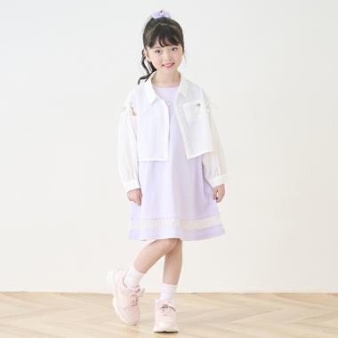 シアーギンガムシャツ＆カットワンピースセット