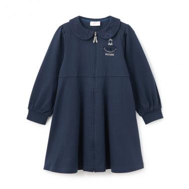 【バレエ】衿つき　前開きカットワンピース