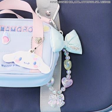 リボン×ビーズ　キーチャーム