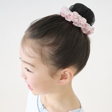 【バレエ】フリルつきシニヨンネット