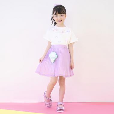 アイスポーチつき　アコーディオンプリーツスカート