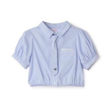 ネクタイつき　半袖シャツ