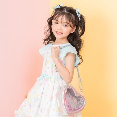 ハート型クリアラメ　ショルダーバッグ