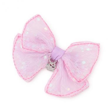 キラキラリボン　ヘアクリップ