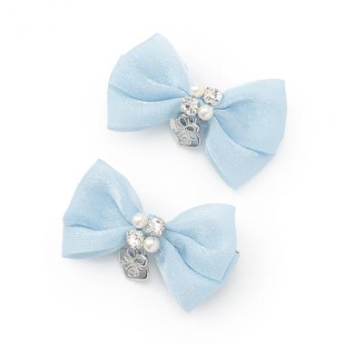 ミニリボン　ヘアクリップ2個セット