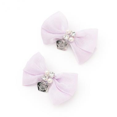 ミニリボン　ヘアクリップ2個セット