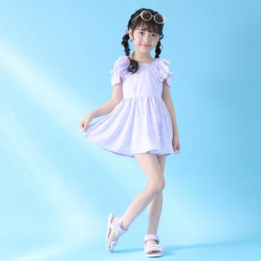 【SWIM】シェル柄　セパレートワンピース水着