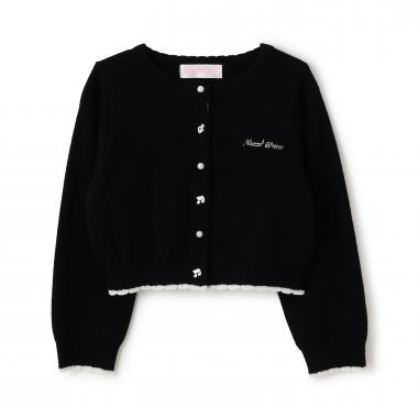 音符ボタン　カーディガン