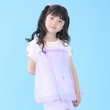 グラデーションチュール　チュニック