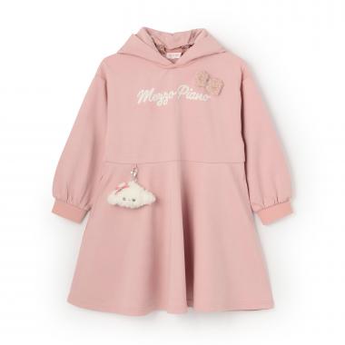 プードルチャームつき　パーカワンピース