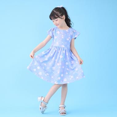 シェル柄　カットワンピース　ネックレスつき