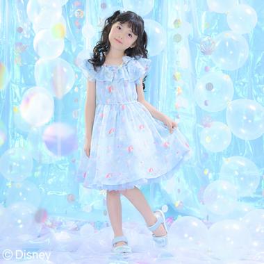 【Disneyアリエル】総柄ワンピース