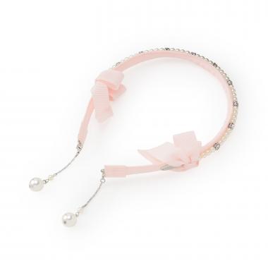 チャームつき　パールカチューシャ