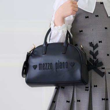 ハートミラーつき　2wayショルダーバッグ