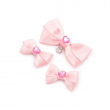 ミニリボン　ヘアクリップ3個セット