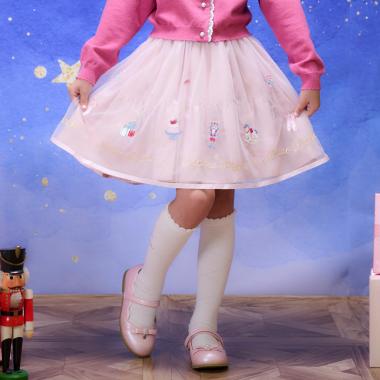 くるみ割り人形刺しゅうチュールスカート