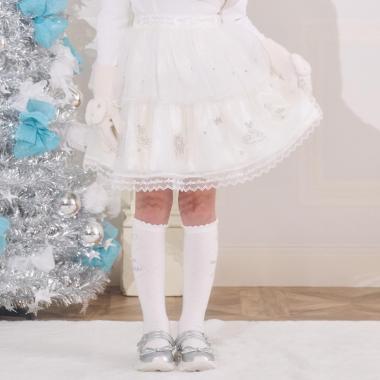 バレエ刺しゅう　段々チュールスカート