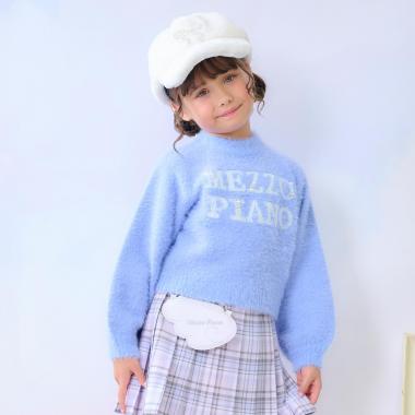 ロゴシャギーニット　プルオーバー