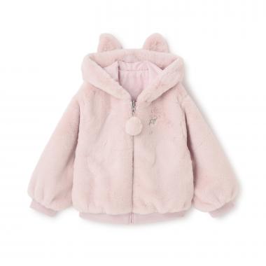 リバーシブル　フェイクファーブルゾン