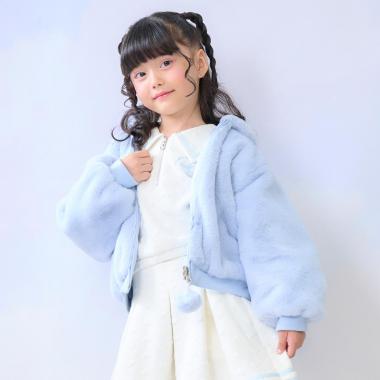 リバーシブル　フェイクファーブルゾン