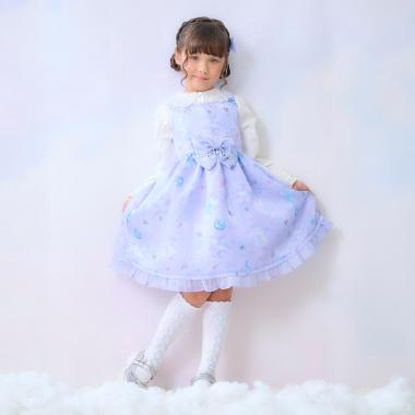 マジカル柄ワンピース　＆ブラウスセット