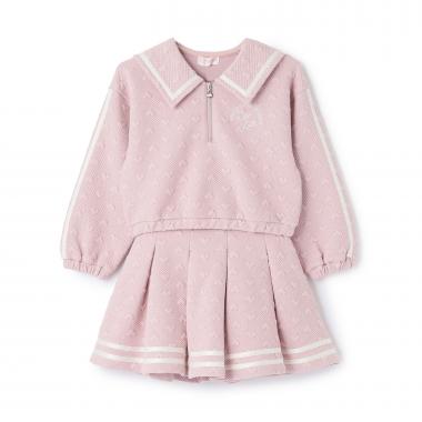 カットジャガード　ハーフZIPセーラー　セットアップ