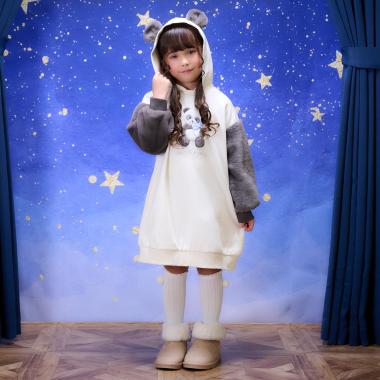 動物パーカ　カットワンピース