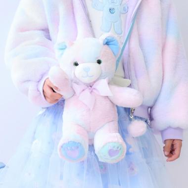 ねこ・くま　ぬいぐるみポシェット