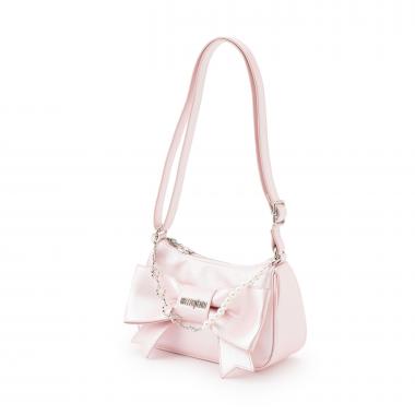 チェーン飾り付　リボンショルダーバッグ