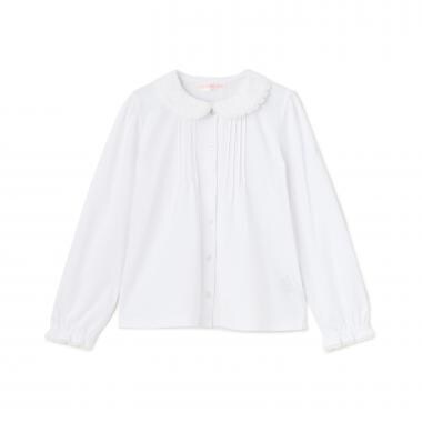 レース衿　カットソーブラウス