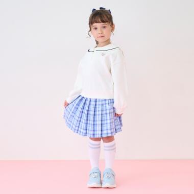 チェック　プリーツスカパン