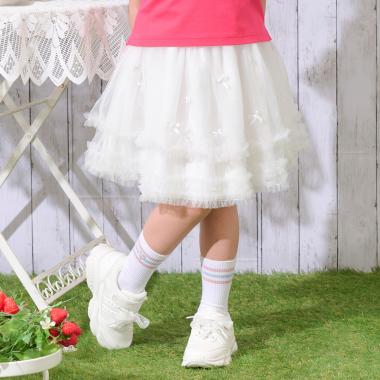 レース＆リボン　チュールスカート