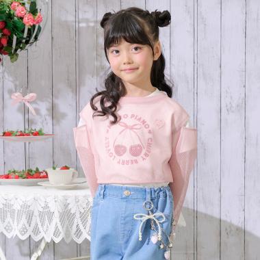 メッシュレイヤード　半袖Tシャツセット