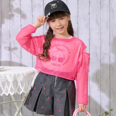 メッシュレイヤード　半袖Tシャツセット