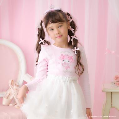 【マイメロディ/マイスウィートピアノ】長袖Tシャツ