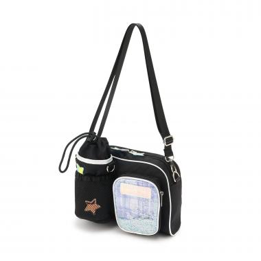 ペットボトルホルダー付　ショルダーバッグ